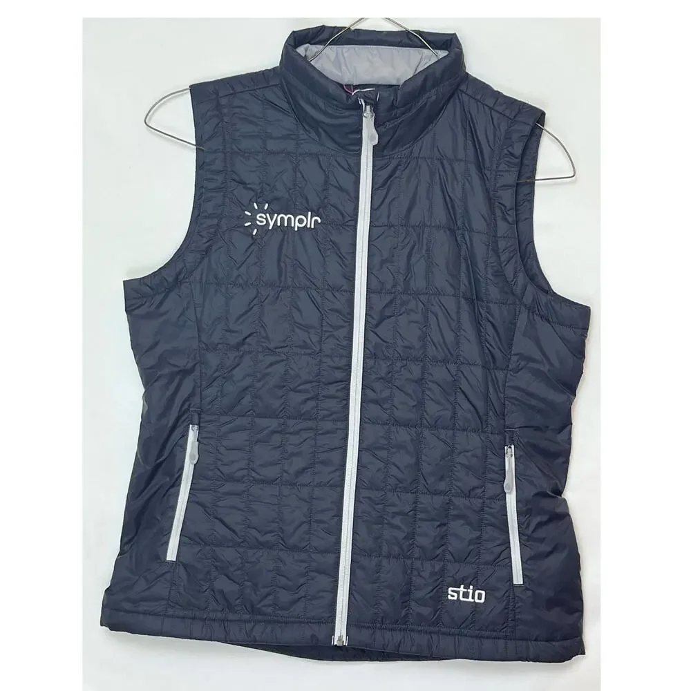 NWT Stio Women’s Large Blue PrimaLoft Water-Resistant Lightweight Zip-Up Vest